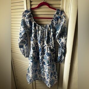 Roller rabbit Amanda yvie dress blue and white small